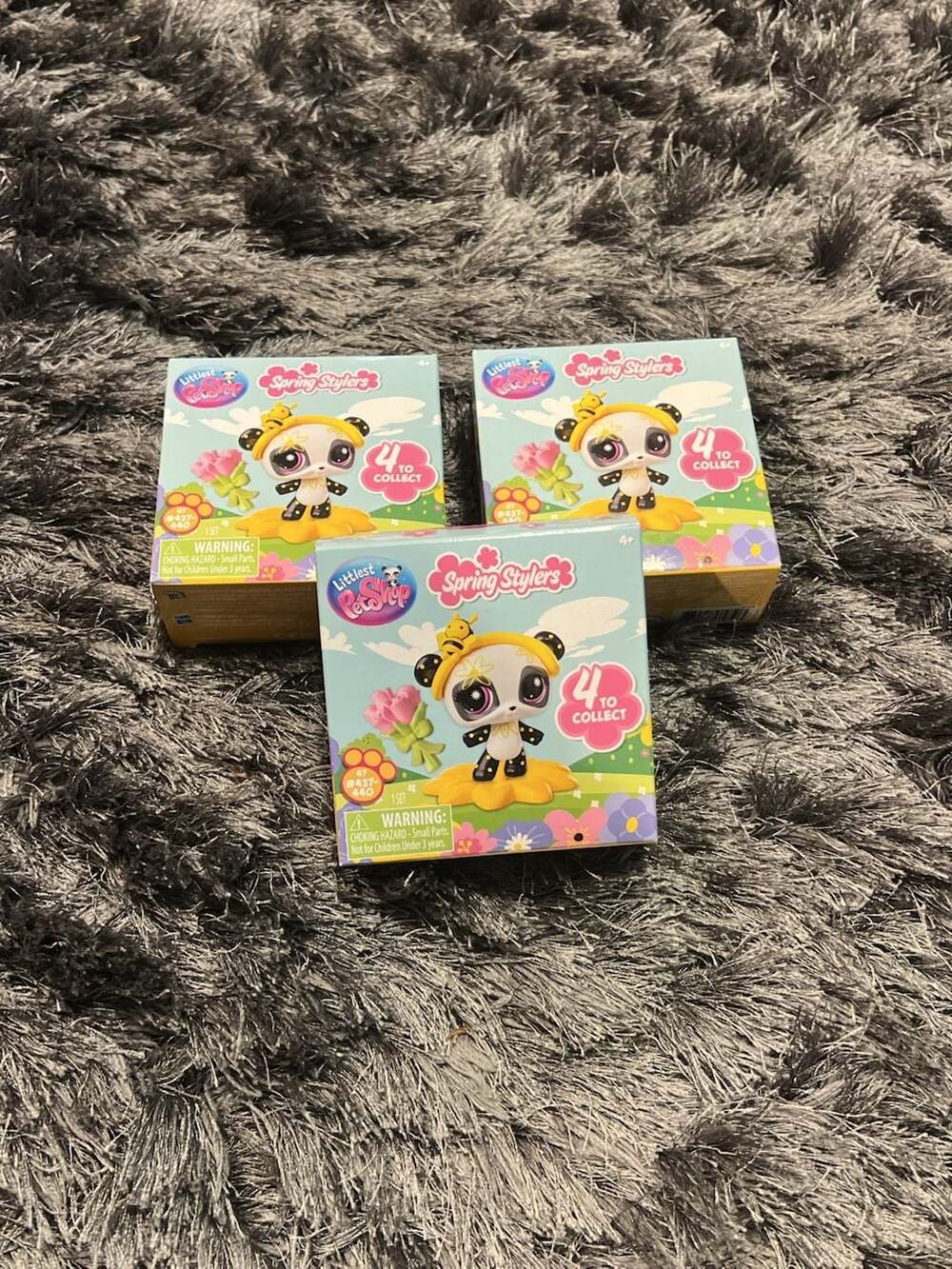 Littlest Pet Shop Spring Stylers Blind Box Mystery Pack G7 Lot of 3